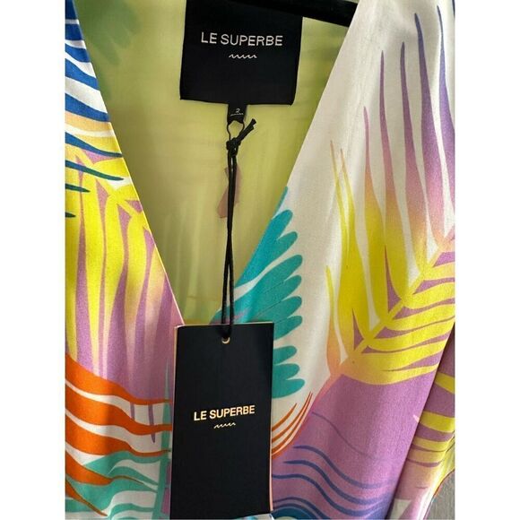 Le Superbe Desert Palms Wrap Mini Dress Size 2 - Picture 6 of 8